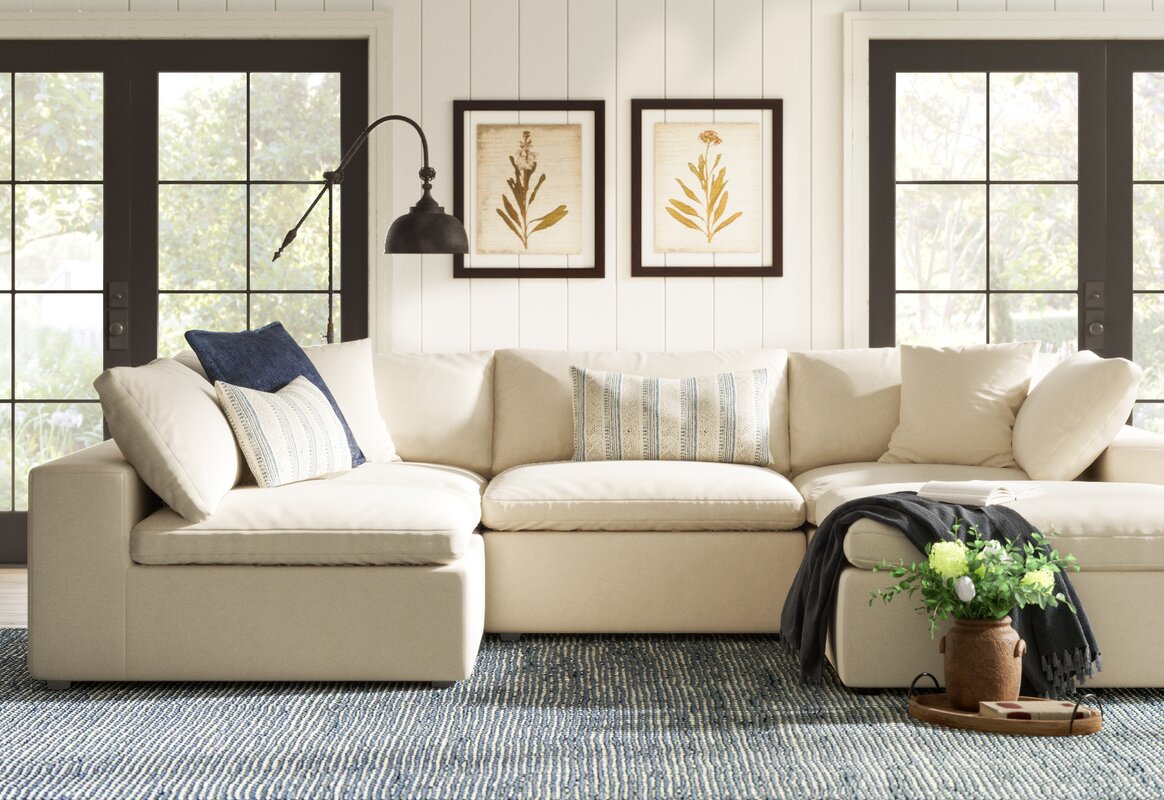 Farmhouse Living Room Design Photo By Birch Lane